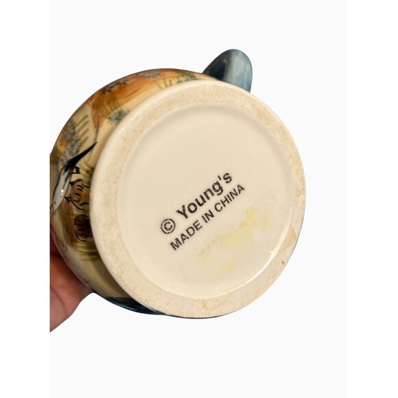 Youngs Nautical Seaside Themed Ceramic Creamer and Sugar Set - Picture 2 of 9